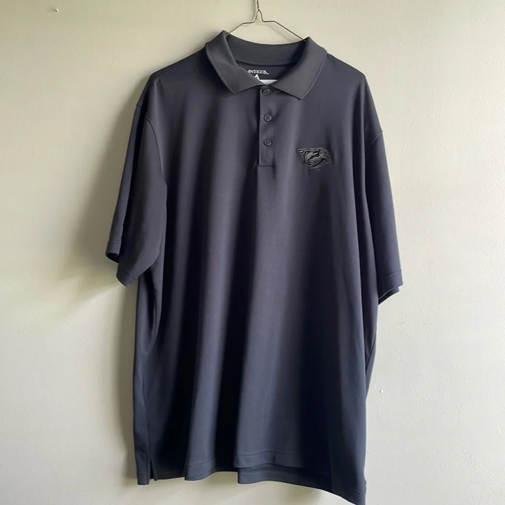 Antigua brand gray Nashville Predators polo - Picture 1 of 2